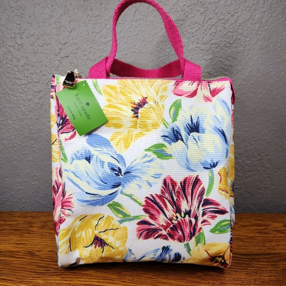 Kate Spade Pink Floral Lunch Bag